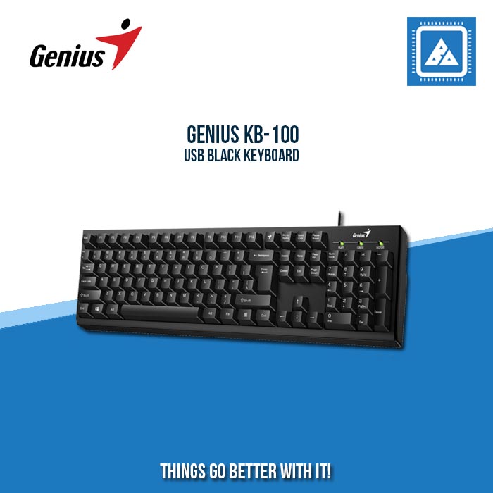 GENIUS KB-100 USB BLACK KEYBOARD GENIUS KB-100 USB BLACK KEYBOARD